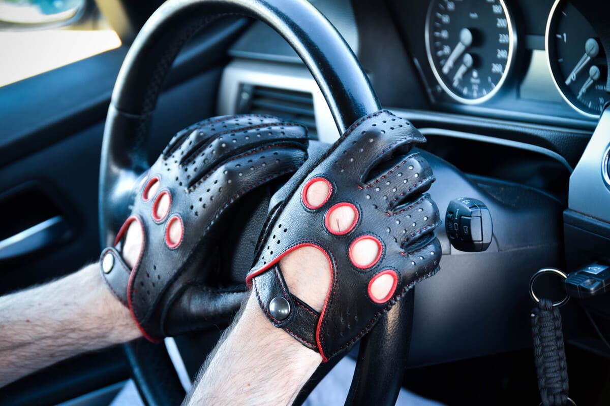 Men Hungant Leather Gloves