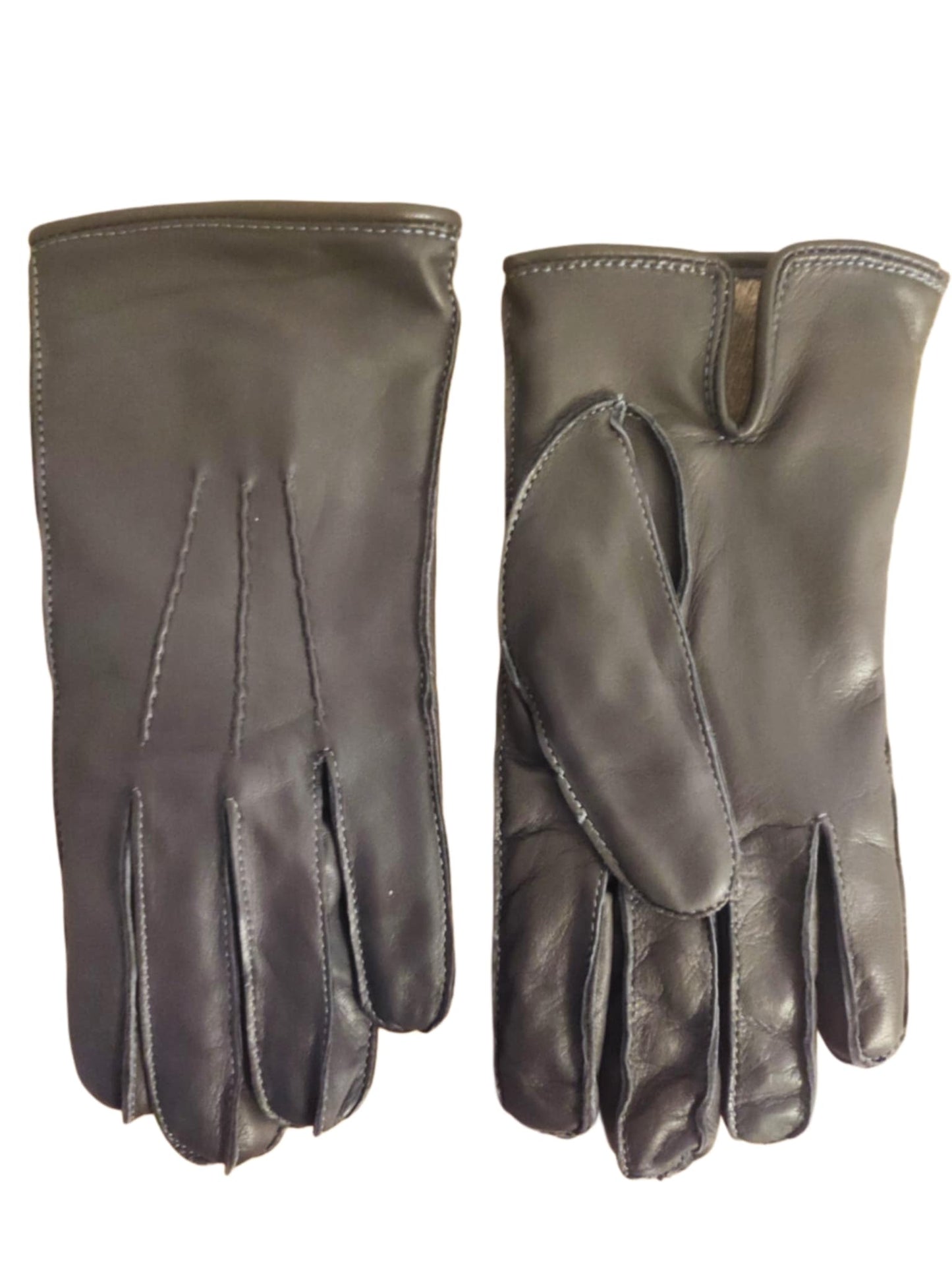 Men's black winter gloves lambskin cashemre lined