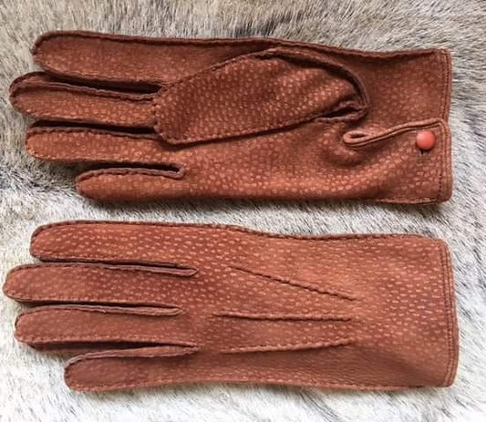 Women's Carpincho Leather Gloves – Cashmere Lined for Winter Comfort