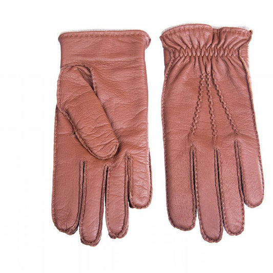 Men’s Deerskin Winter Gloves – Cashmere Lined in Camel
