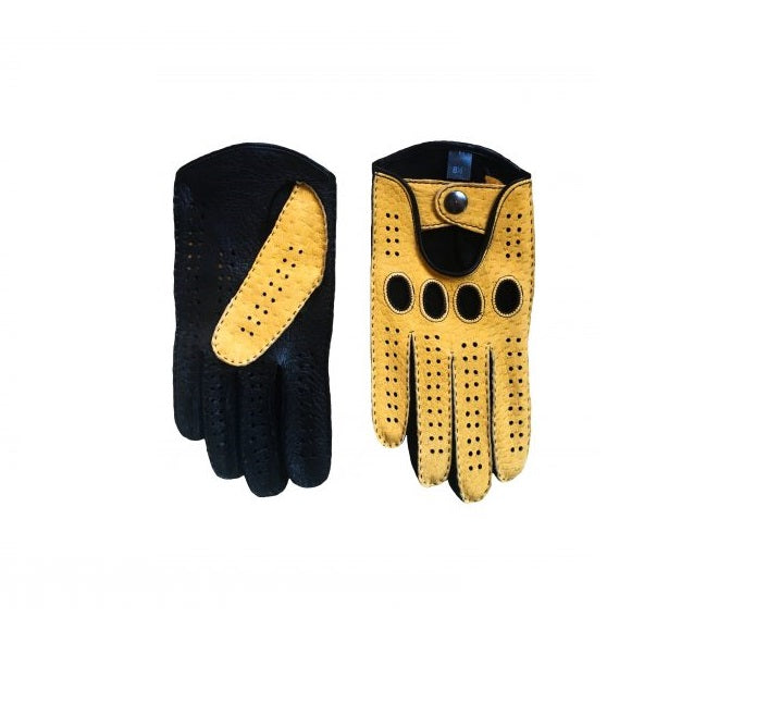 Men's peccary driving gloves custom size and colour