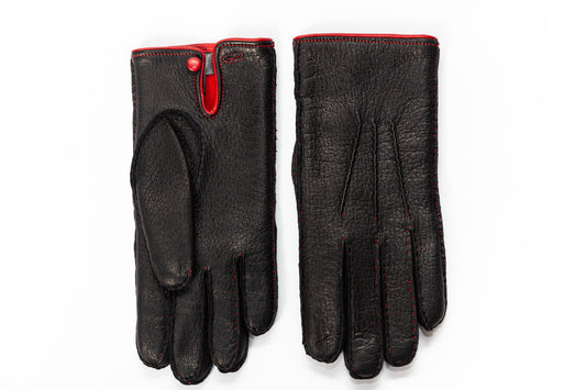 Herren Peccary Winterhandschuhe ein Stück Leder individuelle Größe und Farbe