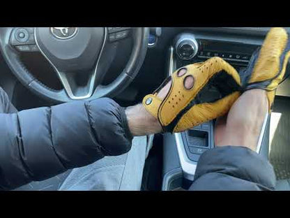 Men's peccary driving gloves custom size and colour